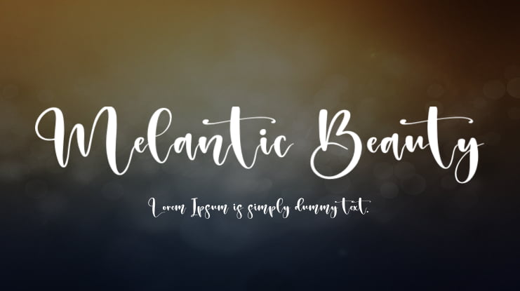 Melantic Beauty Font