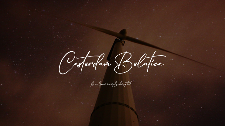 Casterdam Belatica Font