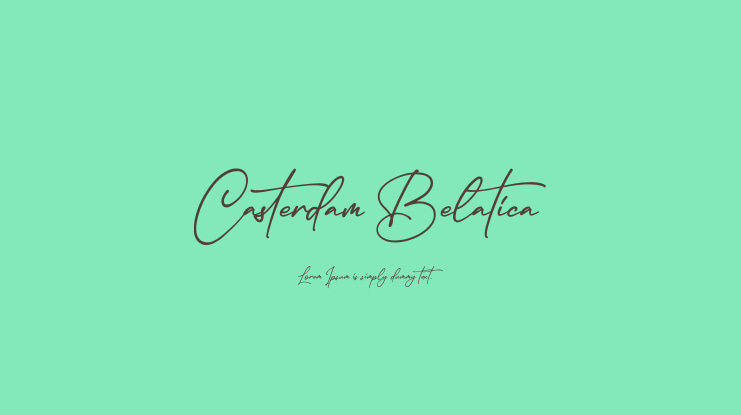 Casterdam Belatica Font
