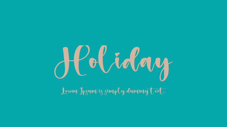 Holiday Font