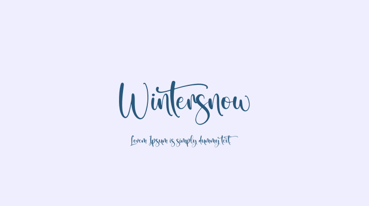 Wintersnow Font