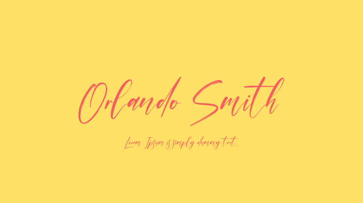 Orlando Smith Font