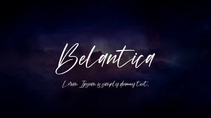 Belantica Font