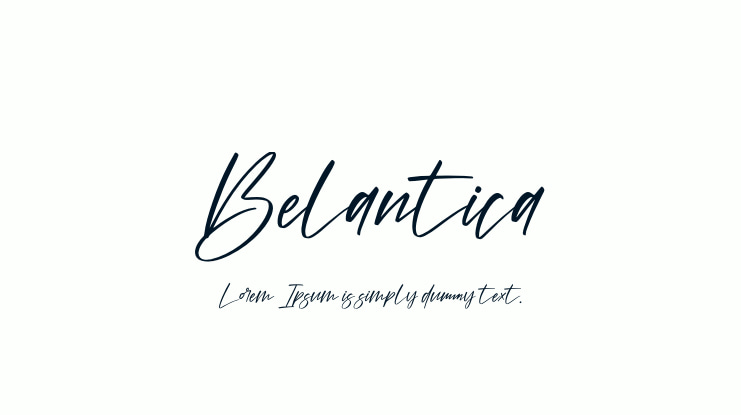 Belantica Font
