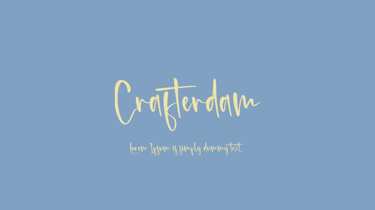 Crafterdam Font