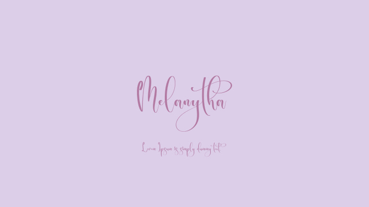 Melanytha Font