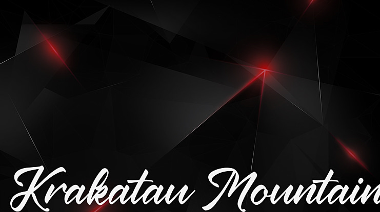 Krakatau Mountain Font