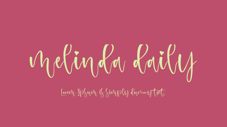 melinda daily Font