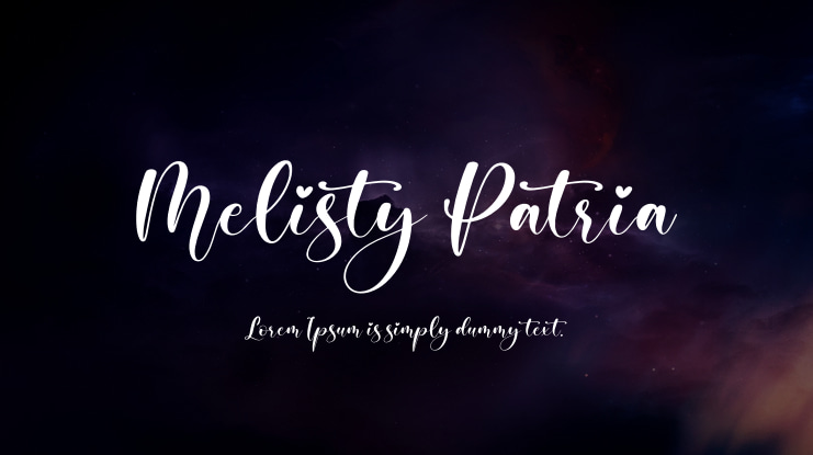 Melisty Patria Font