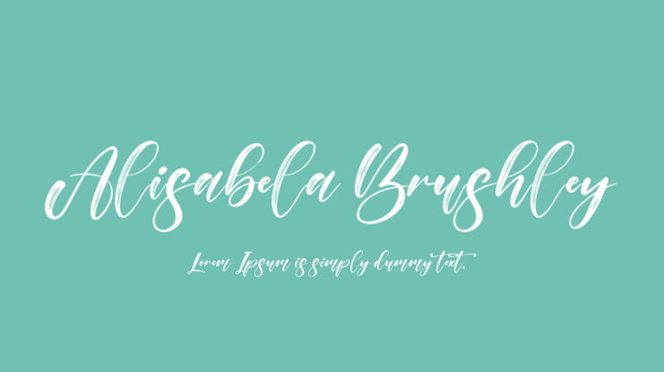 Alisabela Brushley Font