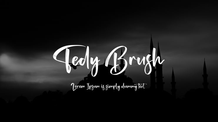 Tedy Brush Font