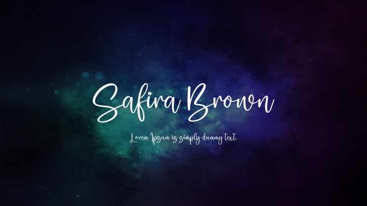 Safira Brown Font