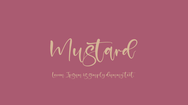 Mustard Font
