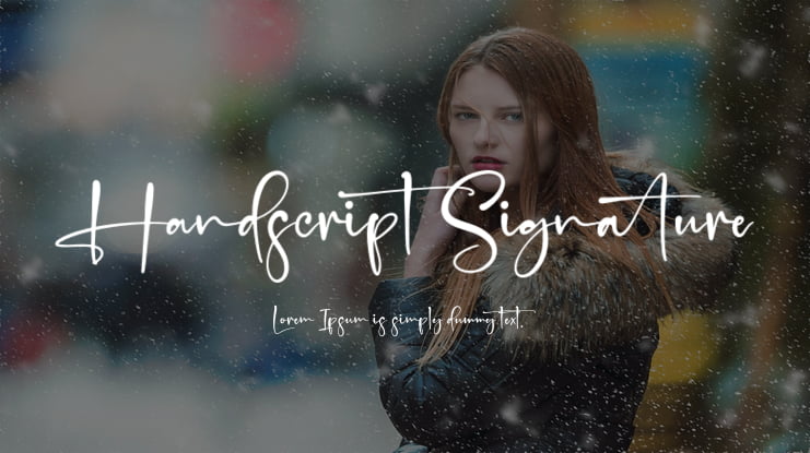 Handscript Signature Font