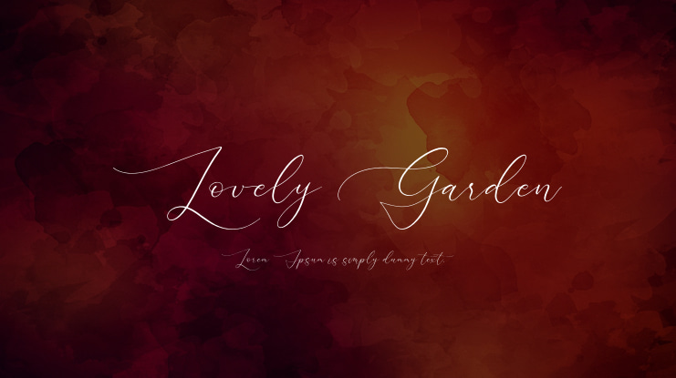 Lovely Garden Font