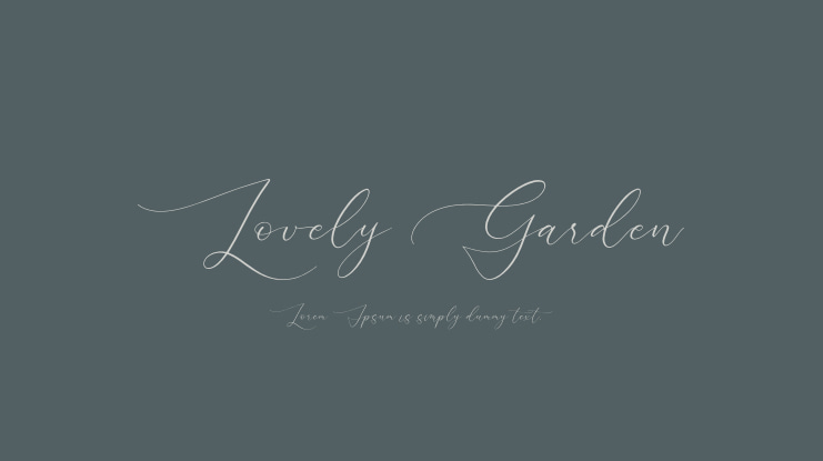 Lovely Garden Font