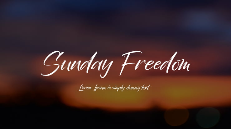 Sunday Freedom Font