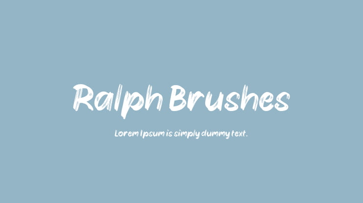 Ralph Brushes Font
