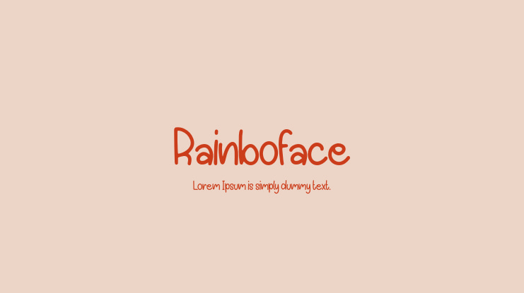 Rainboface Font