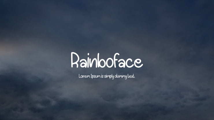 Rainboface Font