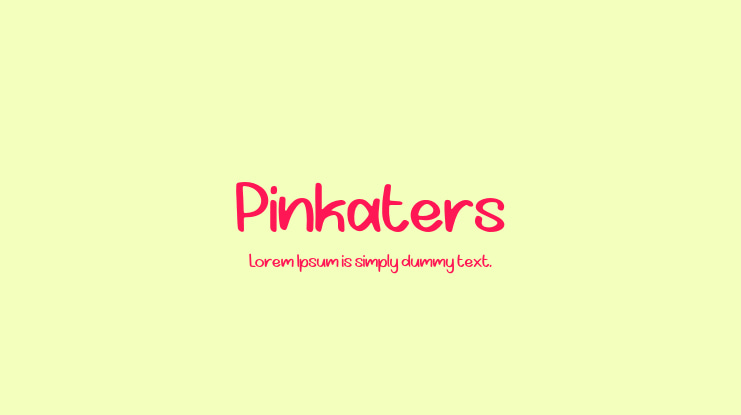 Pinkaters Font
