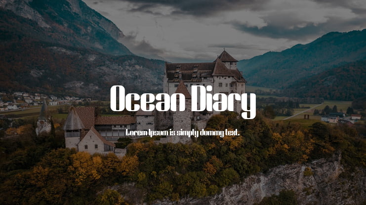 Ocean Diary Font