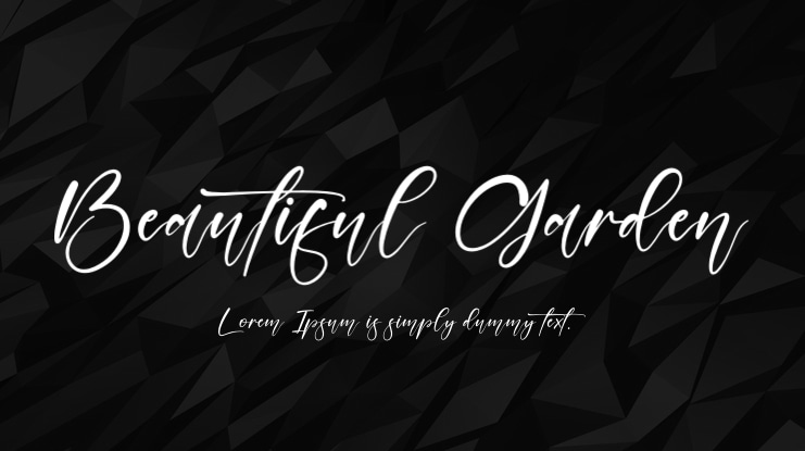 Beautiful Garden Font
