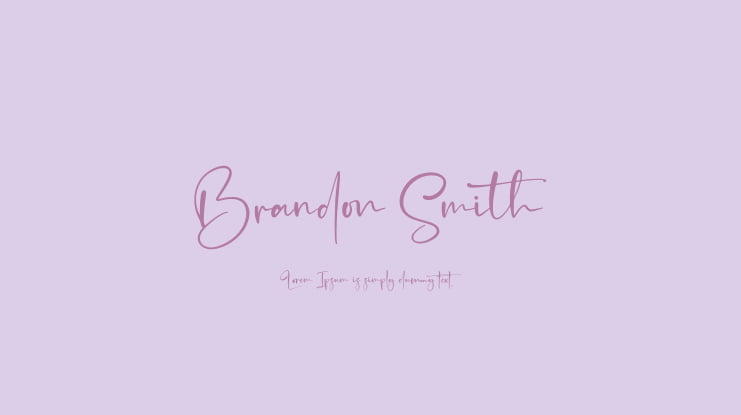 Brandon Smith Font