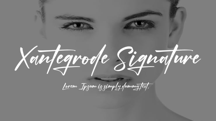 Xantegrode Signature Font