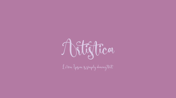 Artistica Font