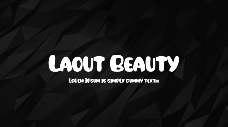 Laout Beauty Font