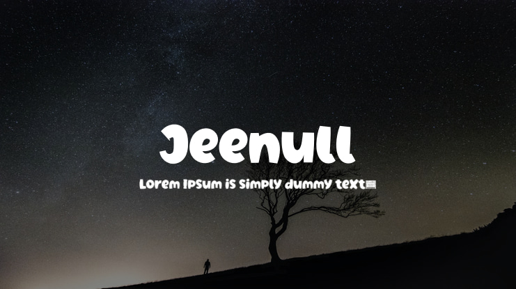 Jeenull Font