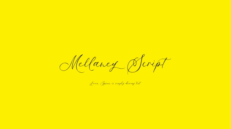 Mellaney Script Font
