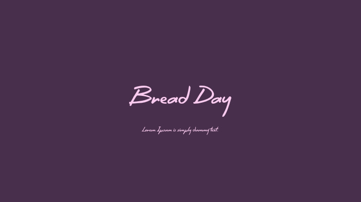 Bread Day Font
