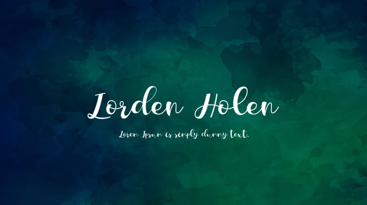 Lorden Holen Font
