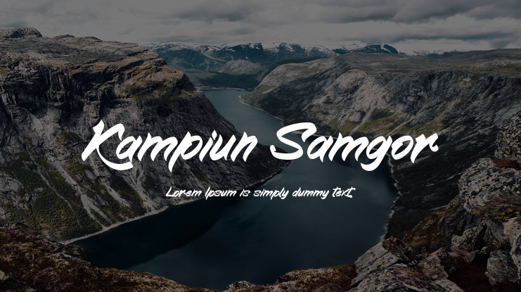 Kampiun Samgor Font