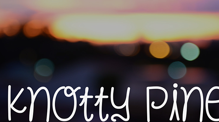 Knotty Pine Font