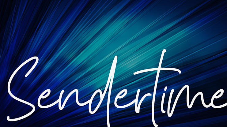 Sendertime Font