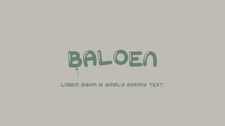 Baloen Font