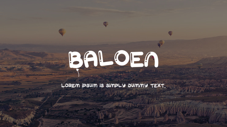 Baloen Font