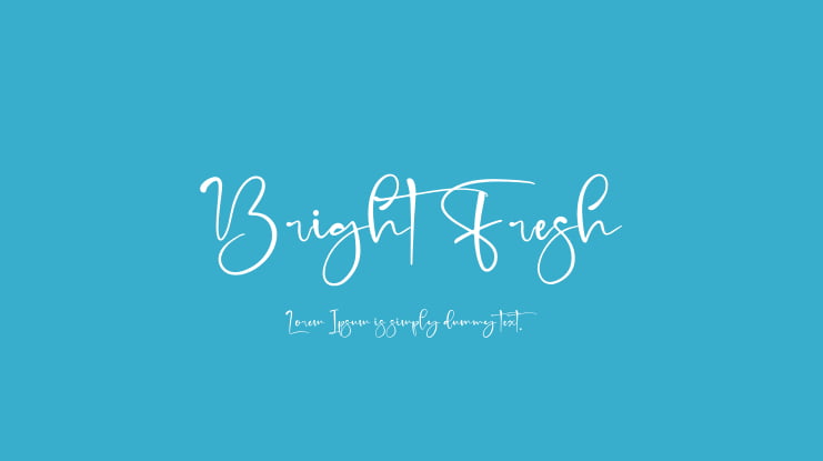 Bright Fresh Font