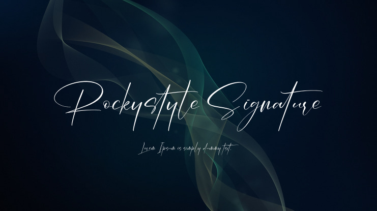 Rockystyle Signature Font