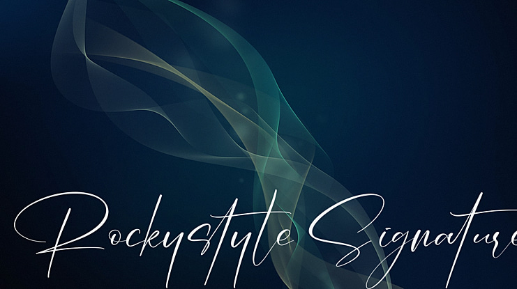 Rockystyle Signature Font