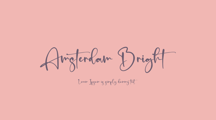 Amsterdam Bright Font