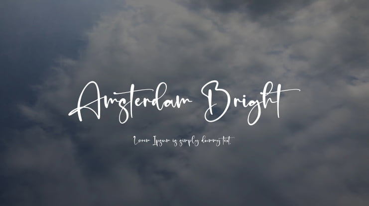 Amsterdam Bright Font