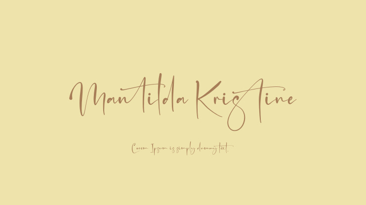 Mantilda Kristine Font