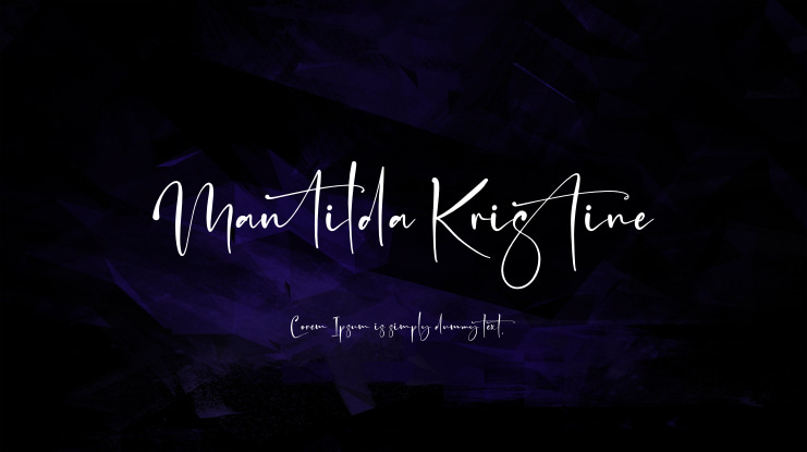 Mantilda Kristine Font