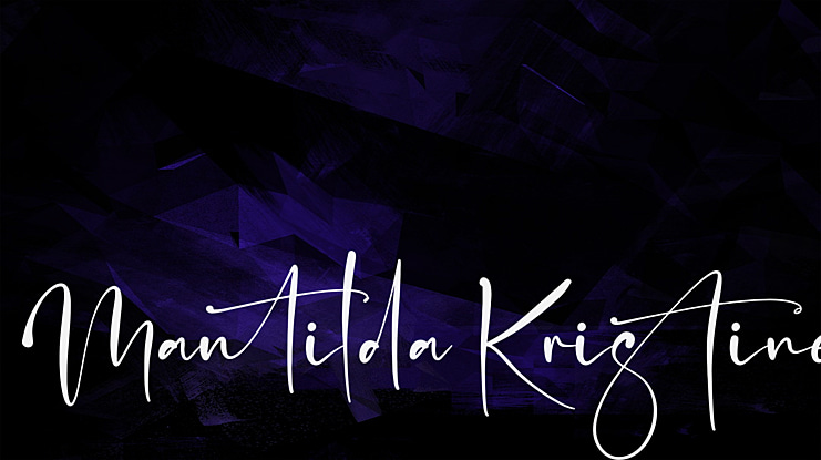 Mantilda Kristine Font