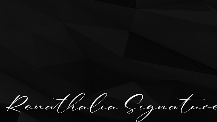 Renathalia Signature Font