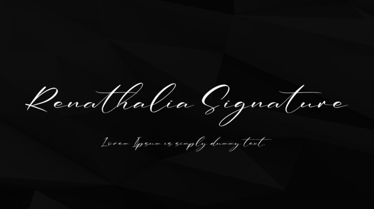 Renathalia Signature Font